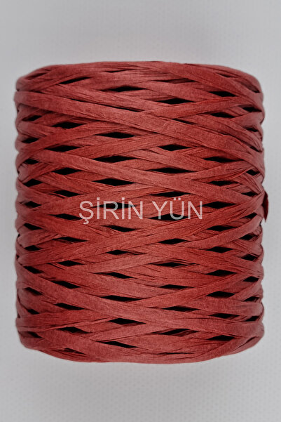 Şirin Yün Rafya İpi,Kağıt İp, Çanta Şapka Supla İpi 200 Gram Kiremit 22