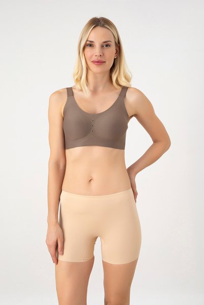 Best Model Sutien cu laser, fără cusături, cupe C, mărime mare, fără sârmă, cu pernuțe detașabile 2226