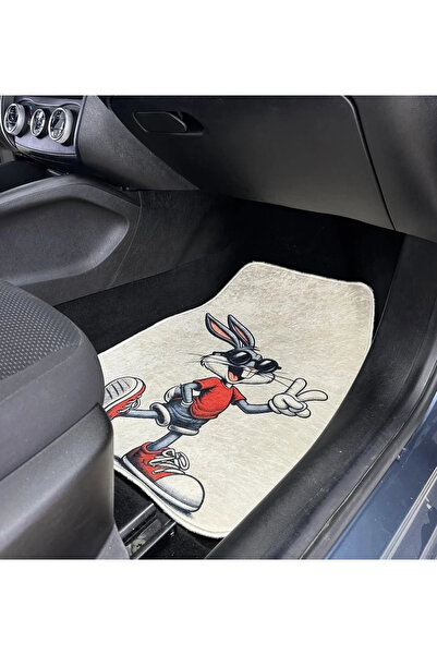 şimika tuning tuningmarketim BUGS BUNNY DESENLİ KAYMAZ TABAN DEKORATİF OTO HA...