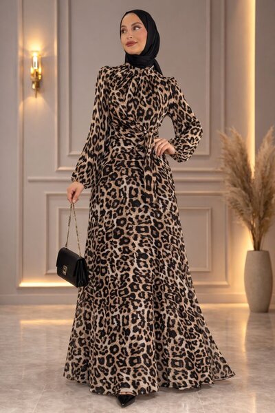 semalabutik Aysel Leopar elbise
