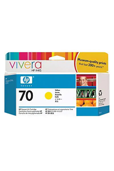 HP 70 - yellow - original - DesignJet - ink cartridge
