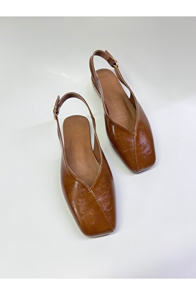 azza shoes BİANCA KADIN KARE KALIP PARLAK ARKASI AÇIK TOKA DETAYLI ZARİF ŞIK ...