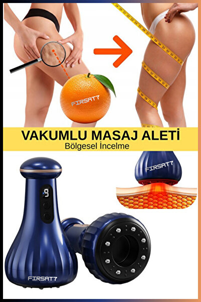 Fırsat7 PREMIUM Sıkılaştırıcı ve Selülit Masaj Aleti | Şarjlı Vakumlu Vücut M...