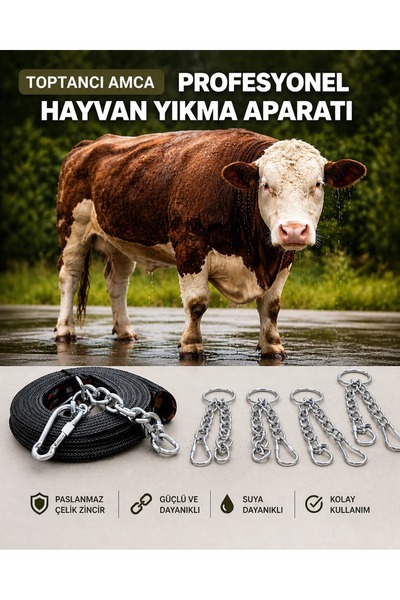 Toptancı Amca 4 Halkalı Zincirli Yıkmatik Set | Profesyonel Yük Sabitleme Kay...