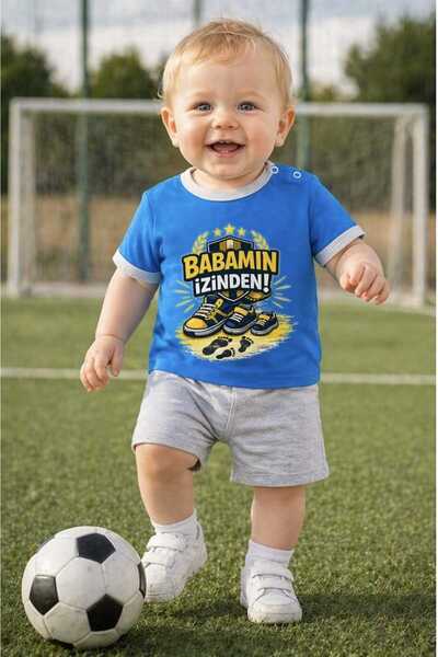 GHAND Babamın İzinden Bebek Tişört kız erkek çocuk unisex t-shirt çıtçıtlı
