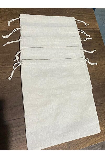 HAMBEZ Nur Maanifatura 10 Adet 25x30 Kuru Bakliyat Gıda Saklama Torbası Bez K...