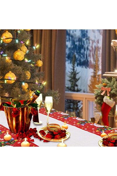 OEM Flippy rectangular tablecloth, PVC, 2.5 mm thick, Santa Claus with bunny ...
