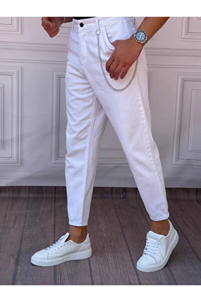 MODEFENDİ Pantalone od gabardina, boyfriend model (opušten kroj)