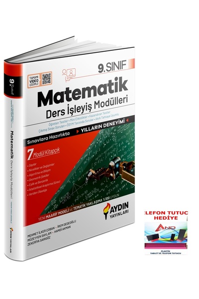Aydın Yayınları 2026-2027 Müfredat 9 Sınıf Matematik Ders İşleme Föyü Maarif ...