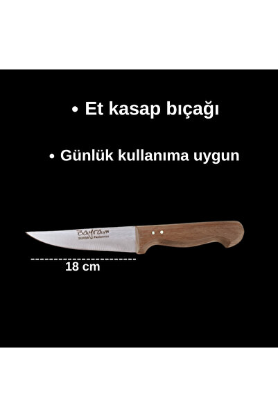 Hakan Living Büyük Et - Kurban Bıçağı Günlük Mutfak Kullanımına Uygun 18cm