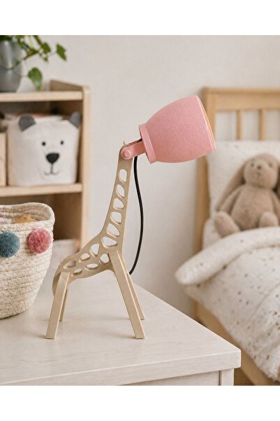 abajur Zürafa Tasarımlı Çocuk Odası Gece Lambası (45cm)