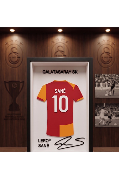 Atölye Leroy Sané 3D Tasarım Çerçeveli Forma Tablosu