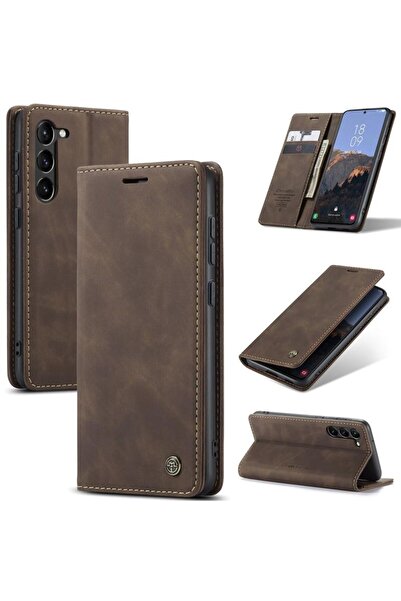 Caseme 013 Retro Θήκη Βιβλίο Coffee (Samsung Galaxy S24 Plus 5G)