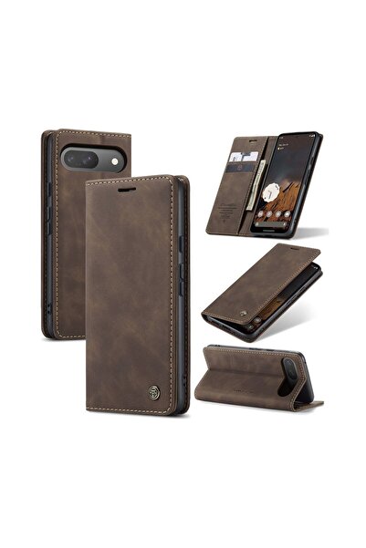 Caseme 013 Retro Θήκη Βιβλίο Coffee (Google Pixel 9 5G/9 Pro 5G)