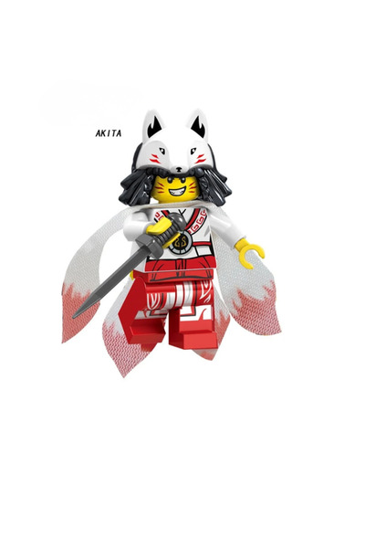 yamanS Ninja Akita Kurt İnsan Figür Yapı Blok Oyuncak(Custom Özel Tasarım)