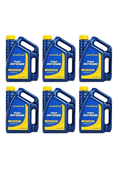 Goodyear Organik Kırmızı Antifriz -56 C 3 Litre (üretim Yılı: 2026) 6'lı Set