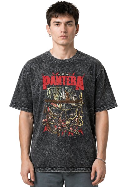 SEVBANO Μπλουζάκι Pantera Rock Metal Music Band με στάμπα μπροστά, Unisex, Ov...
