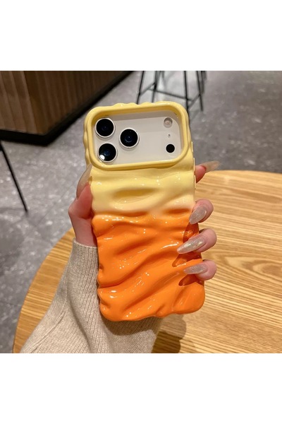 botyco Iphone 14 Plus (6.7 inç) Uyumlu Dalgalı Kırışık Detaylı 3d Yüzeyli Par...