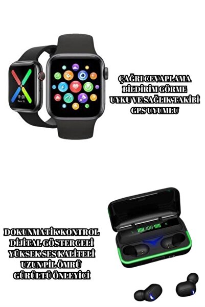 Genel Markalar Ucuz ve Kaliteli Kulaklıklı Saat Seti Bluetooth Bağlantılı Akı...