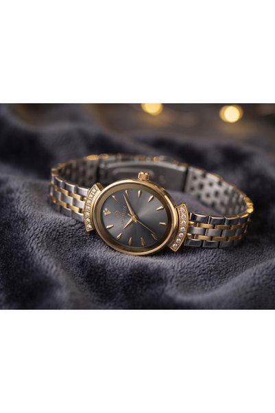 Homies Women's Wristwatch with Oval Stone Detail
