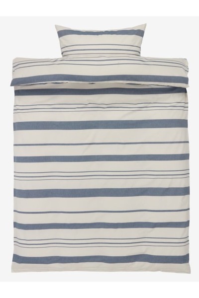 RootRise Bedding Set Silje Yarn-Dyed 155X220 Navy Blue