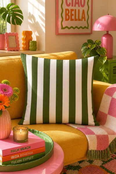 Bertille Home Pop Art Serisi Çift Tarafı Dijital Baskılı Kırlent Kılıfı