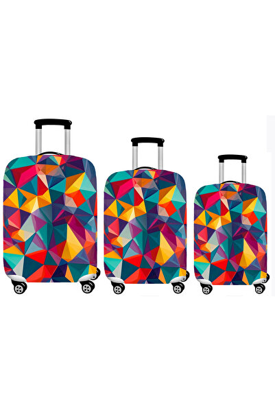 Smart Travel 3lü Set Büyük Orta Kabin Boy Valiz Bavul Koruyucu Kılıfı