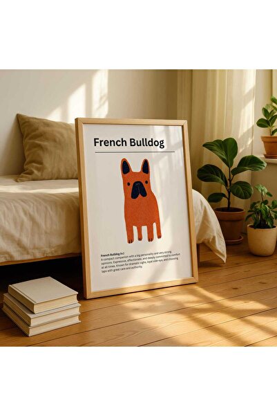 NinaStore Fransız Bulldog Tanımı Baskısı - Fransız Bulldog Duvar Sanatı Baskı...