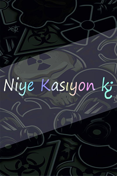 sticker Niye Kasıyon Ki ? 20x5Cm Jdm Araba-motor-laptop Hologram Seçenekli Et...