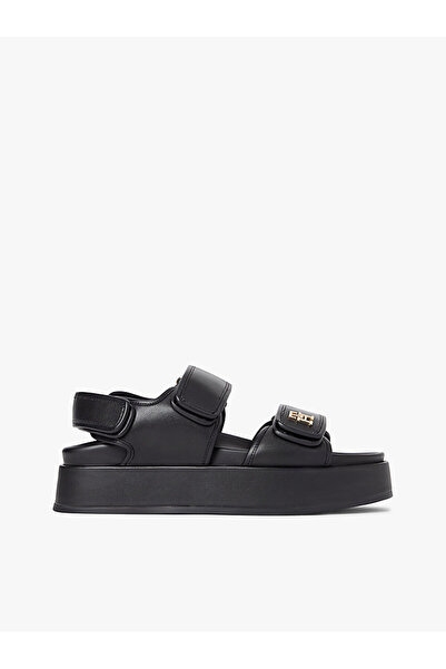 Tommy Hilfiger Kadın Sporty Platform Detaylı Deri Sandalet