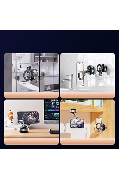 Generic X93 Vacuum Suction Magnetic Phone Holder, 360° Rotating Mount