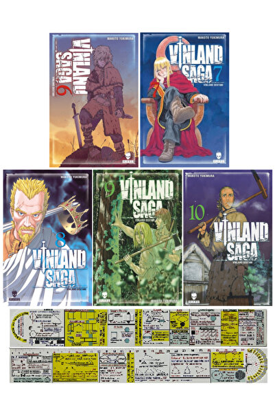 Kurukafa Yayınevi Vinland Saga 6-7-8-9-10. Ciltler Manga Seti + Özel Cetvel
