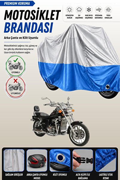 Cemku Double Gray Top - Blue Bottom, Rear Bag Compatible Asian Pars 250 Motor...