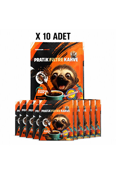 TREND FOOD Pratik Filtre Kahve-Kafeinsiz-Kavrulmuş öğütülmüş premium %100 ara...