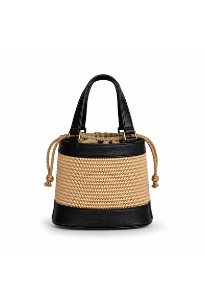 PaminBags Aksesuar Mini torba od slame sa kožnim obrubom PMN-00000040