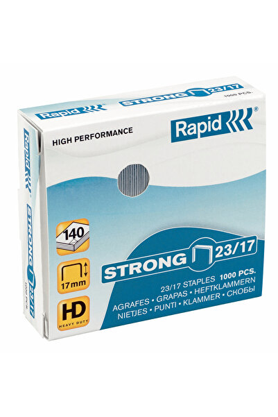 Rapid Strong staples, 23/17, 110-140 sheets, 1000 pcs/box