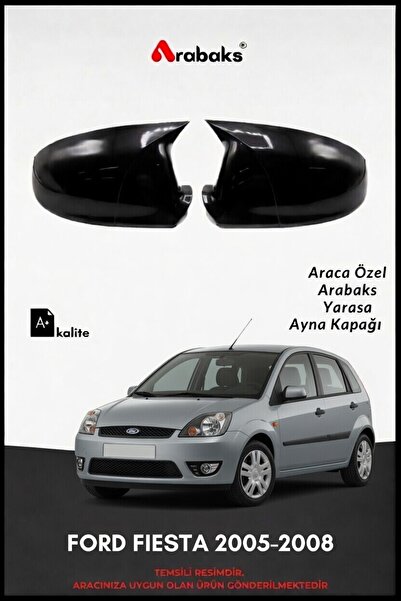Arabaks FORD fıesta2005-2008 Yarasa Ayna Kapağı 2'li Takım (BATMAN TİP, DAYAN...