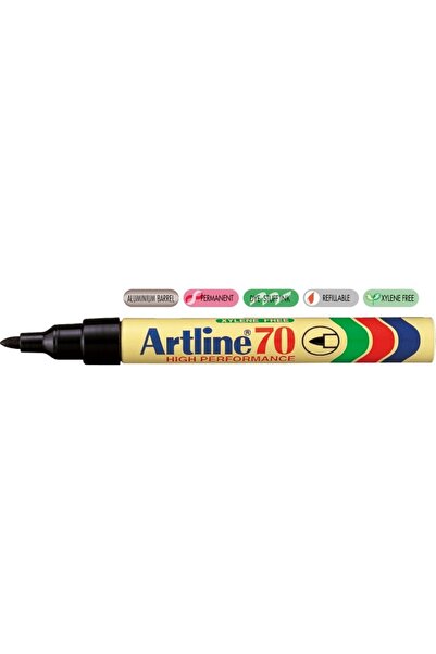 artline Μαρκαδόρος μόνιμης μελάνης 70, μεταλλικός, στρογγυλή μύτη 1.5mm - μαύρο