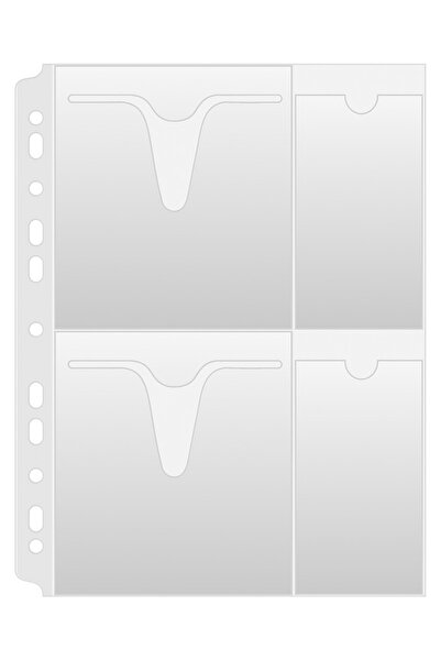 donau Folie protectie A4, pentru 4 CD/DVD, 160 microni, 25buc/set,