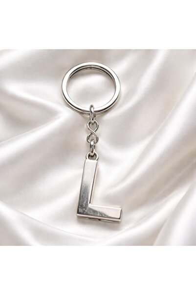 Luvia Accesories سلسلة مفاتيح معدنية على شكل حرف L