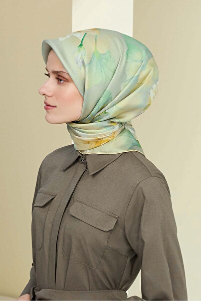 Armine İpek Eşarp 2026 İlkbahar-Yaz - 9505D-81 - Nilüfer Modeli - Tivil