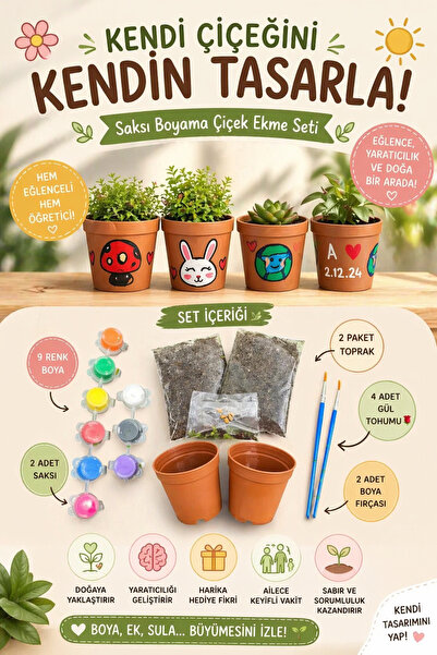 hot flowers Sevgili etkinlik arkadaş etkinlik gül ekme seti boyama kiti