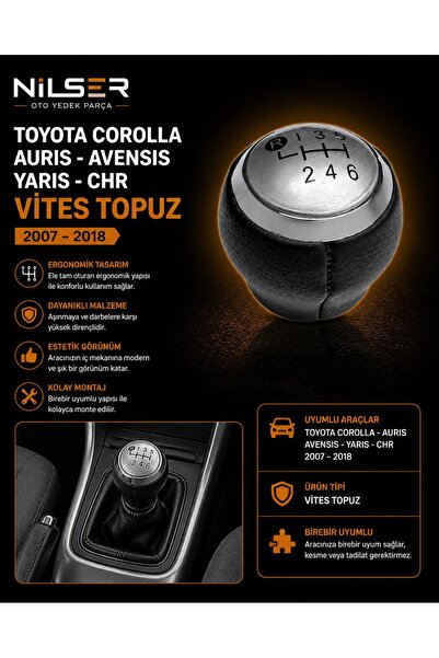 NS Nilser Auto Parts مقبض ناقل الحركة باللون الرمادي 6 سرعات لسيارات كورولا -...