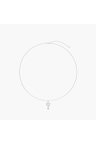 Lifestyle Silver Tone Pendant Necklace
