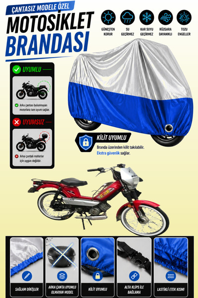 Cemku Twin Top Gray - Bottom Blue Bisan Star Compatible Engine Cover, Rear Ba...