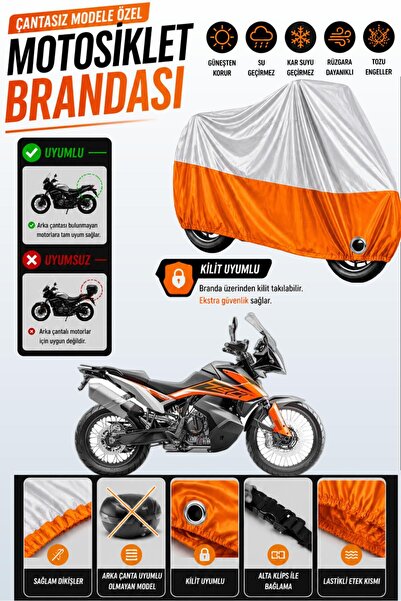 Cemku Twin غطاء محرك متوافق مع KTM 790 Adventure باللون الرمادي من الأعلى وال...