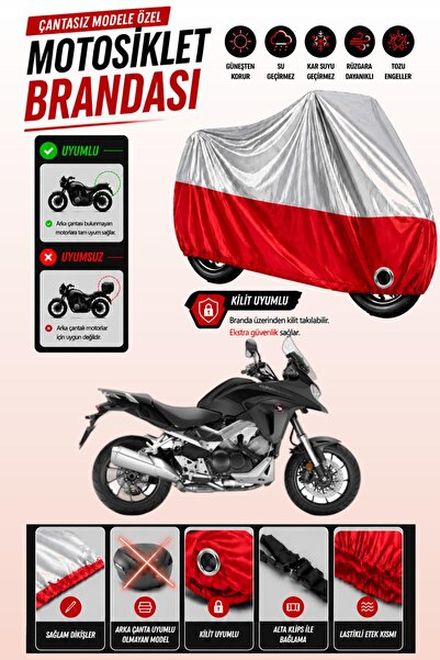 Cemku Twin Top Gray - Bottom Red Honda Vfr 800 X Crossrunner Compatible Engin...
