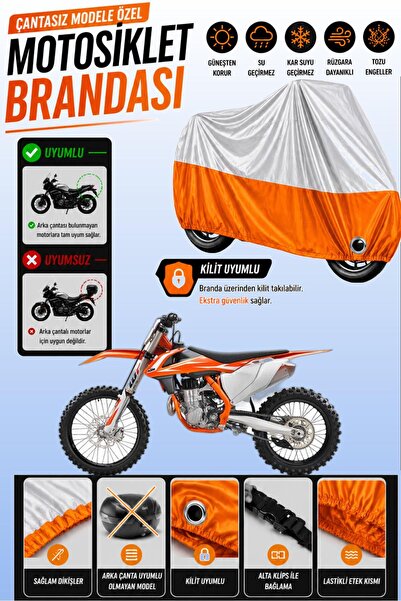 Cemku Twin غطاء محرك متوافق مع KTM 450 SXF باللون الرمادي من الأعلى والبرتقال...