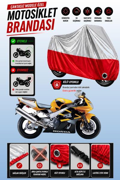 Cemku Twin غطاء محرك متوافق مع هوندا CBR 929 RR باللون الرمادي من الأعلى والأ...