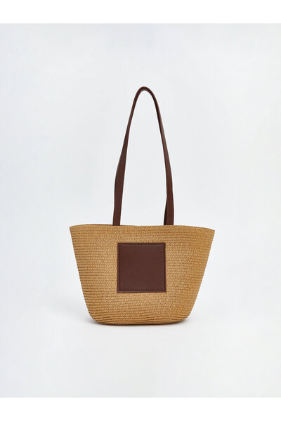 LC Waikiki Women's Rattan Beach Bag